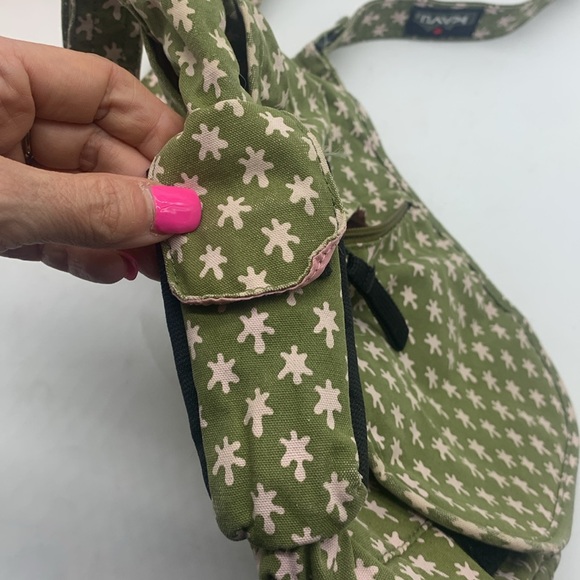 Kavu Green Pink Crossbody Canvas Bag MCB6513N - Picture 9 of 13